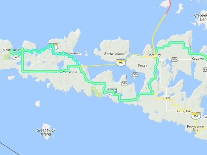 OFSC Trails On Manitoulin Island West Northern Ontario Travel   Manitoulin Island Snowmobile Route Map  